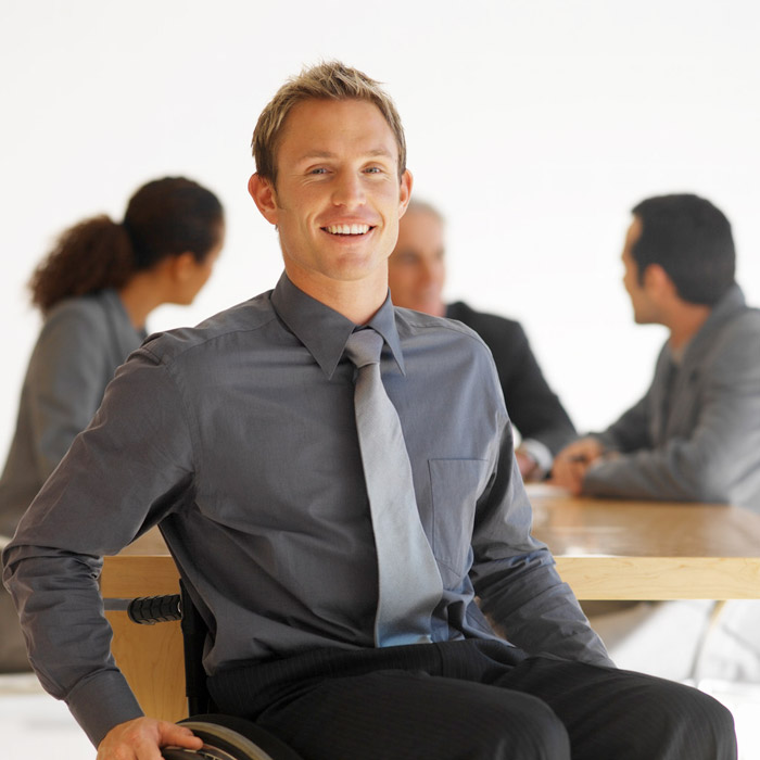 Smiling Abbotsford businessman in the office