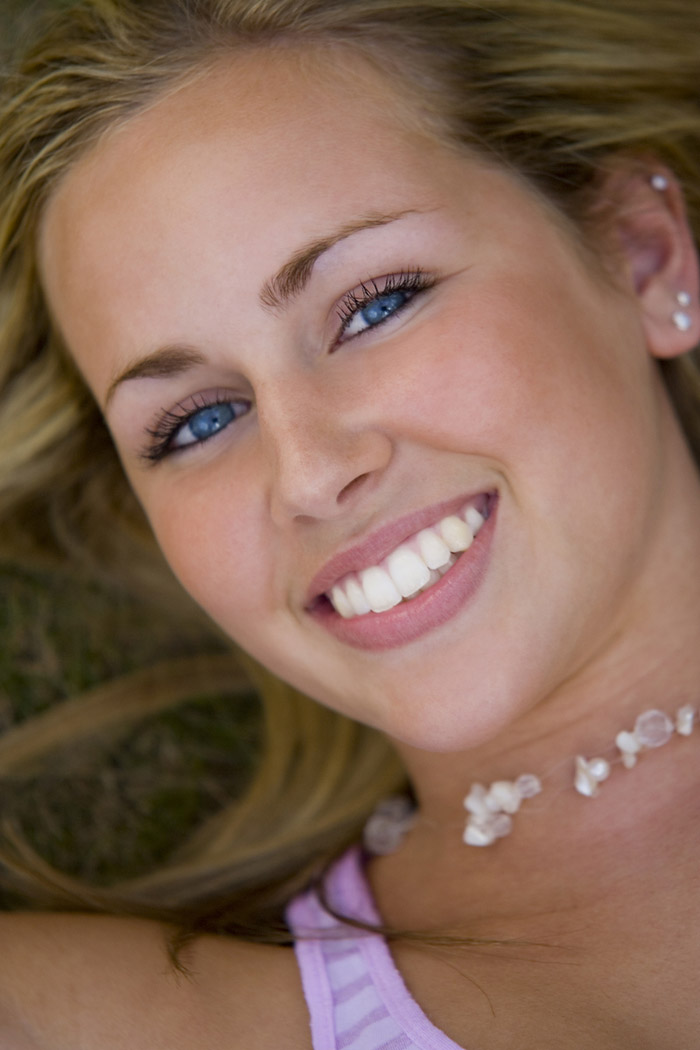 Close up of a young Abbotsford woman's smile